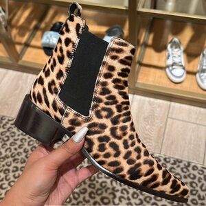 Tory Burch Leopard Print Ankle Boots
